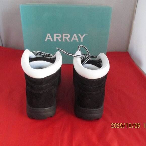 Array Mazie Lace-Up Round Toe Ankle Boots $110 - US Size 6 - Black - 1399 - Picture 7 of 11